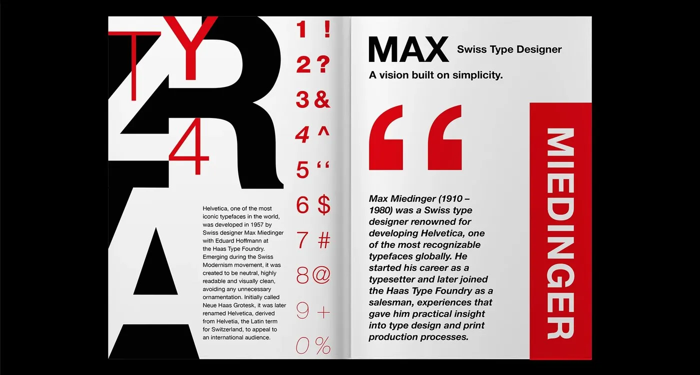 Img03 - Helvetica Type Specimen Book Project by Nehir Köse