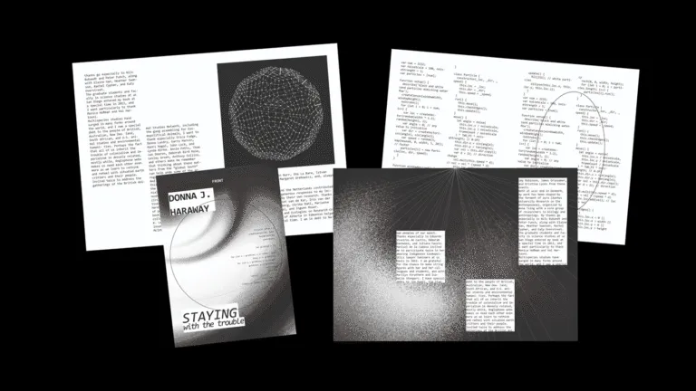 "Staying with the Trouble": Experimental Grid and Editorial Design by Arina Mozh Img01 - "Staying with the Trouble": Experimental Grid and Editorial Design by Arina Mozh