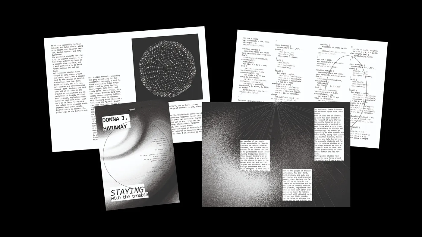 “Staying with the Trouble”: Experimental Grid and Editorial Design by Arina Mozh
