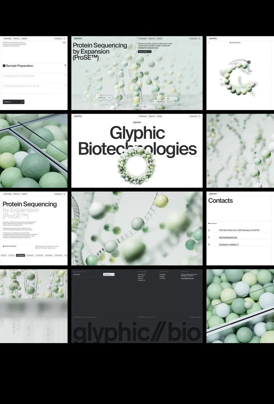Glyphic Biotechnologies Web Design by Obys Agency: Translating Complex Science into Digital Motion