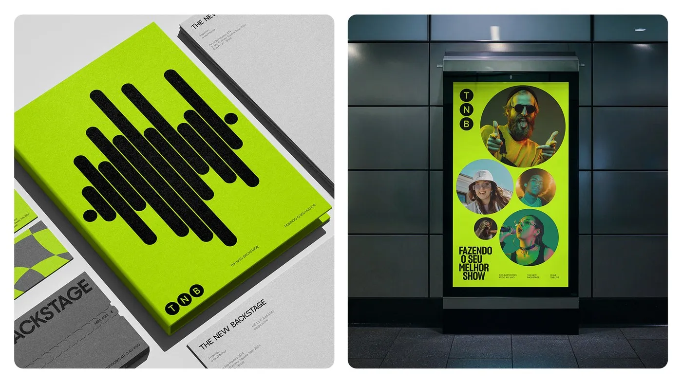TNB Brand Identity: Stagecraft Geometry and High-Tension Contrast by John John Dias