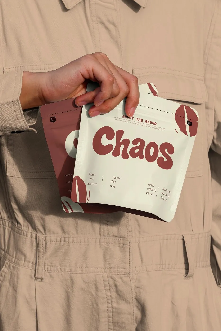 Img04 - Chaos Brand Identity: A Tactile Coffee Experience by Youssef Abdelhamid