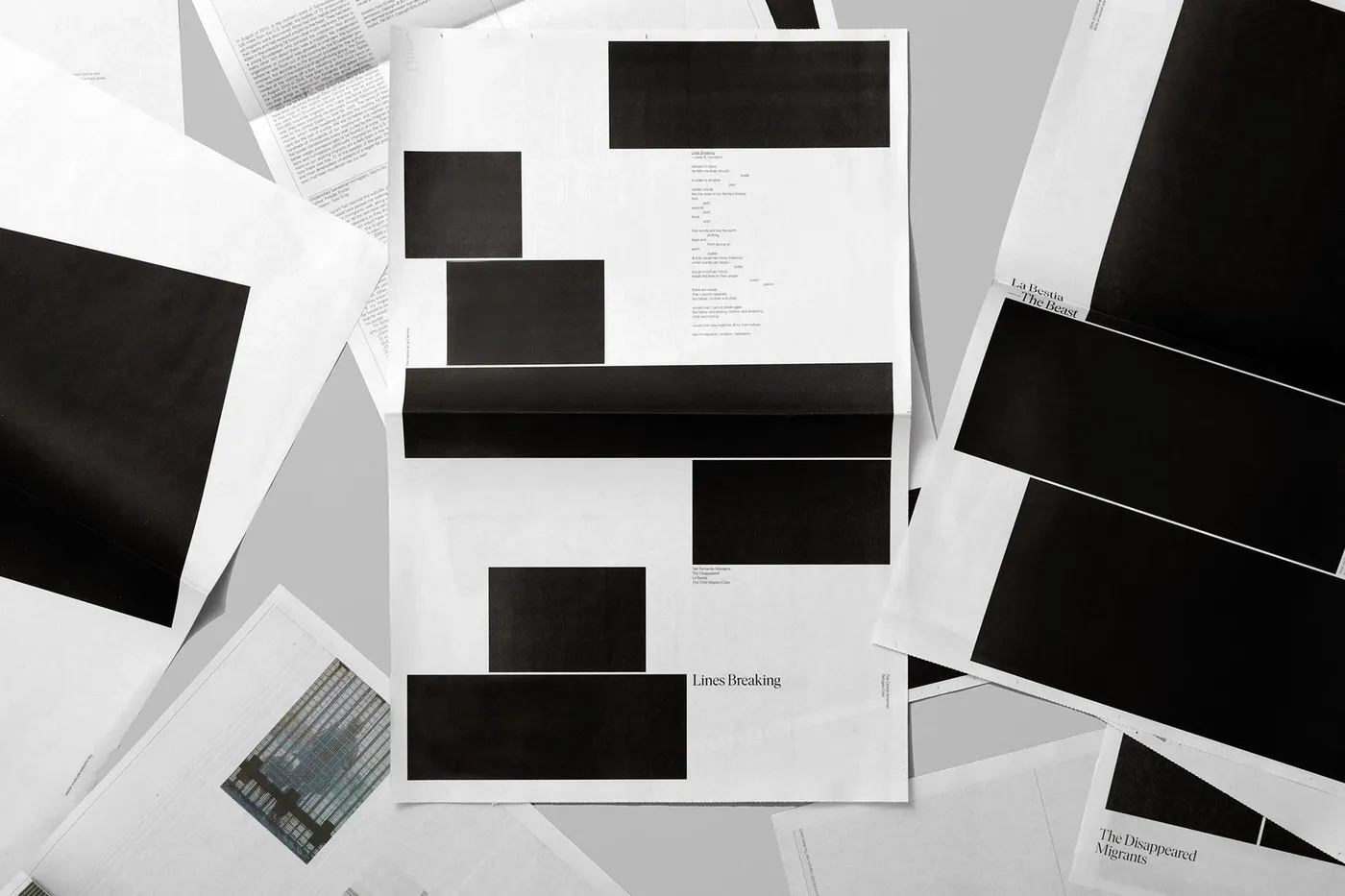 Lines Breaking: Underline Studio’s Broadsheet Newspaper on the Migrant Crisis