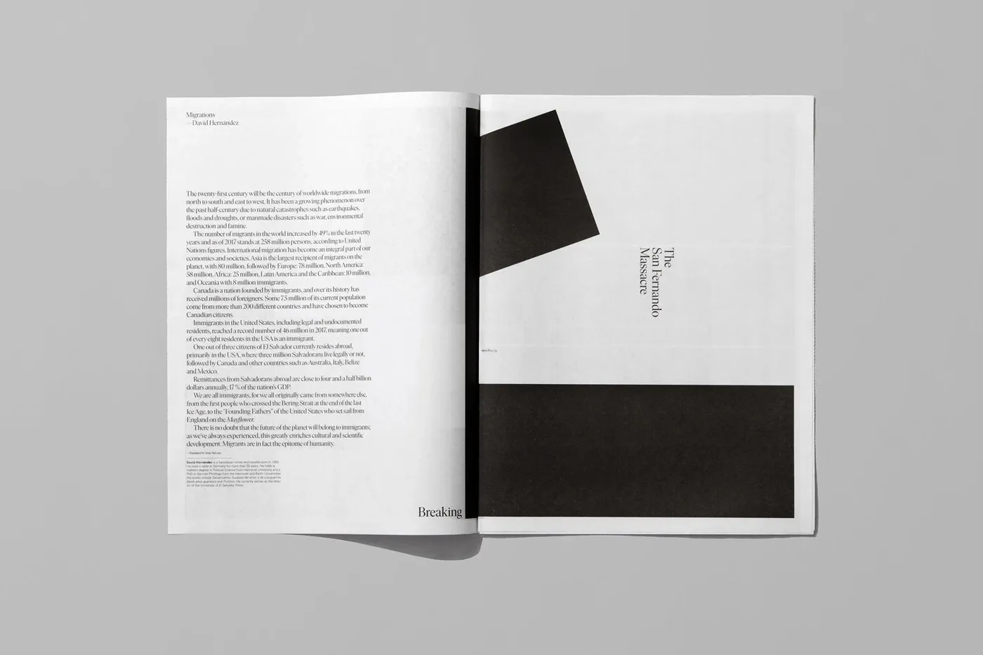 Img03 - Lines Breaking: Underline Studio's Broadsheet Newspaper on the Migrant Crisis