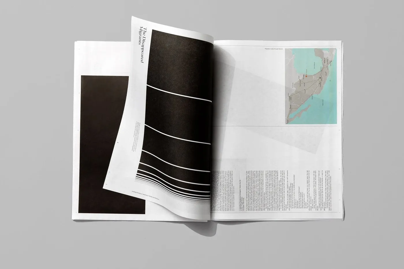 Img04 - Lines Breaking: Underline Studio's Broadsheet Newspaper on the Migrant Crisis