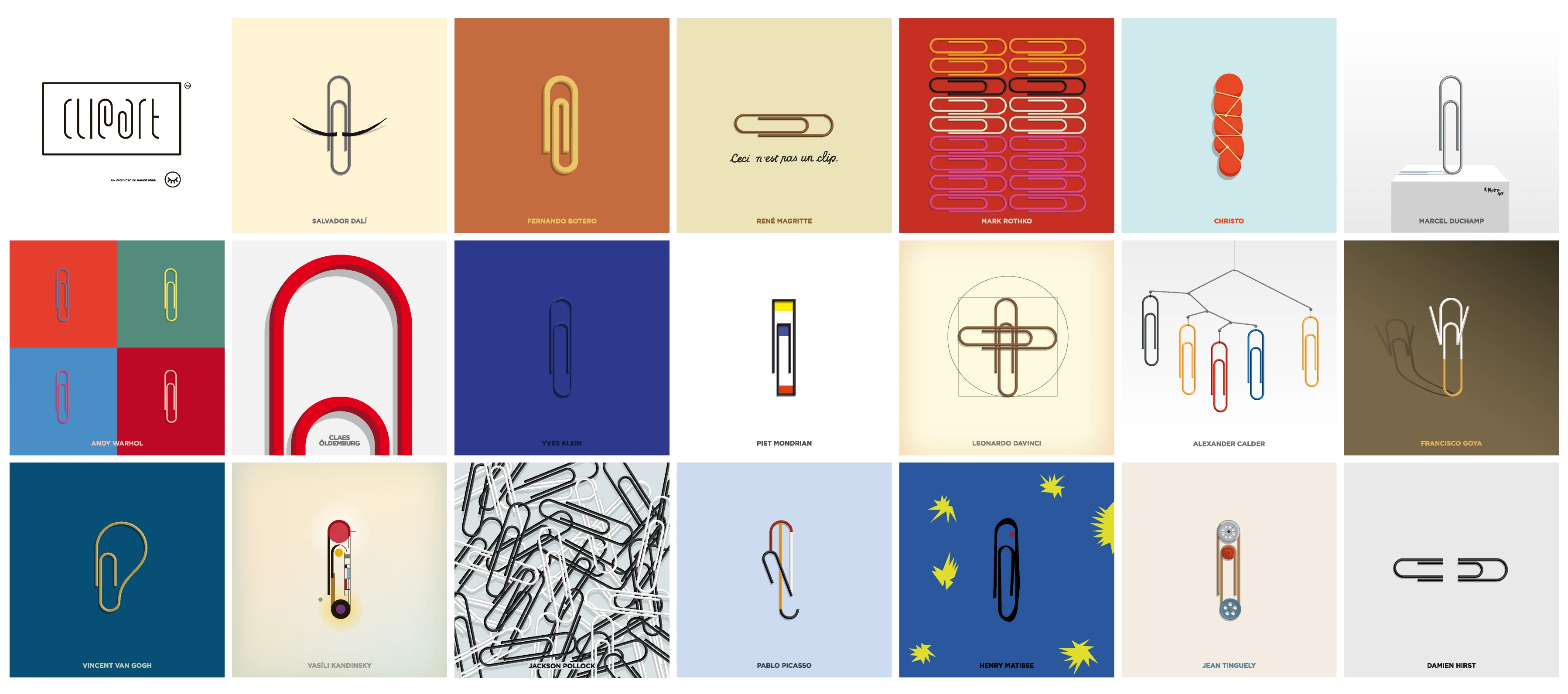 Img37 - Reimagining Famous Artists in the ClipArt Project