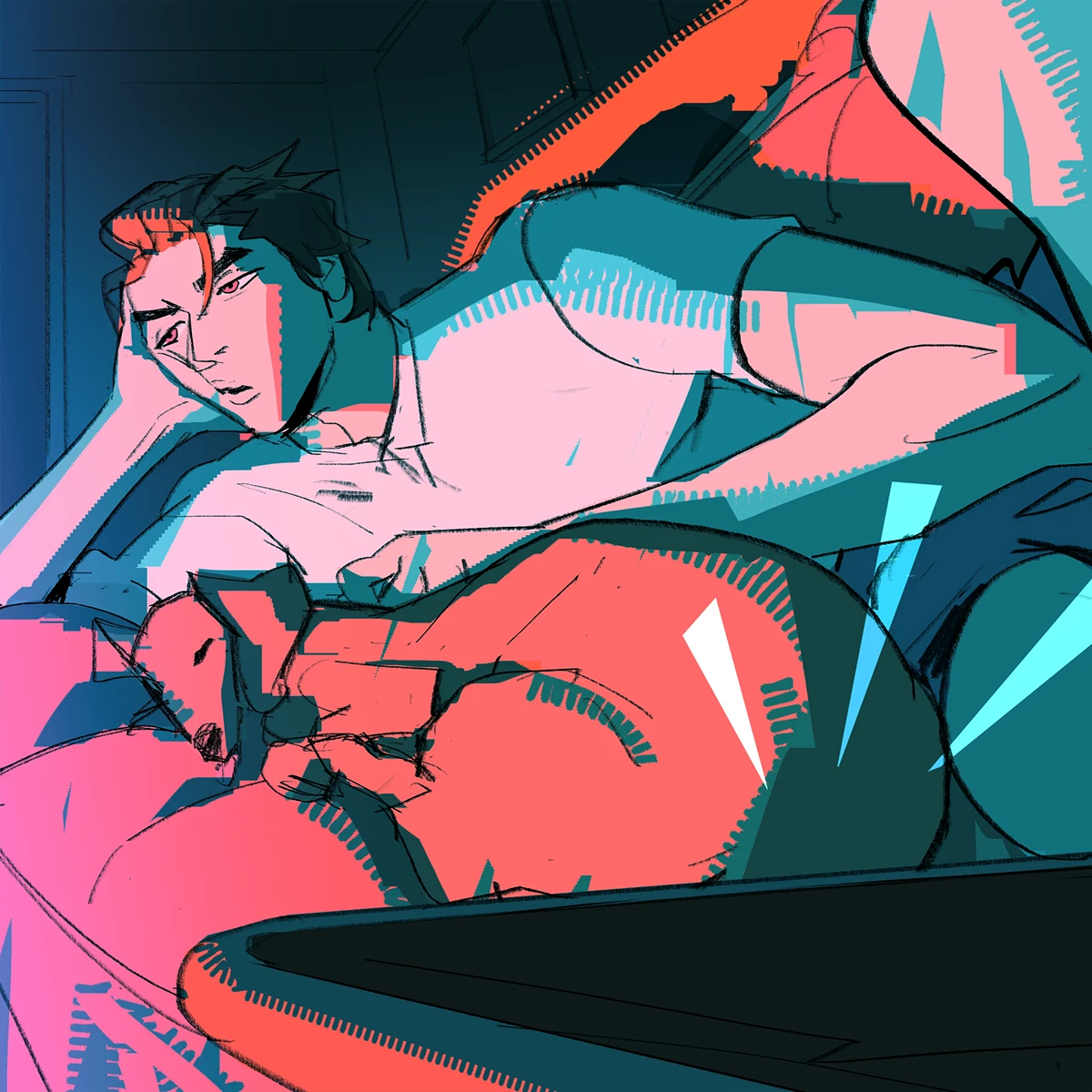 Img03 - July Animation - Kiss Me! by Ramon N90: Process, Brushes, and Art Insights