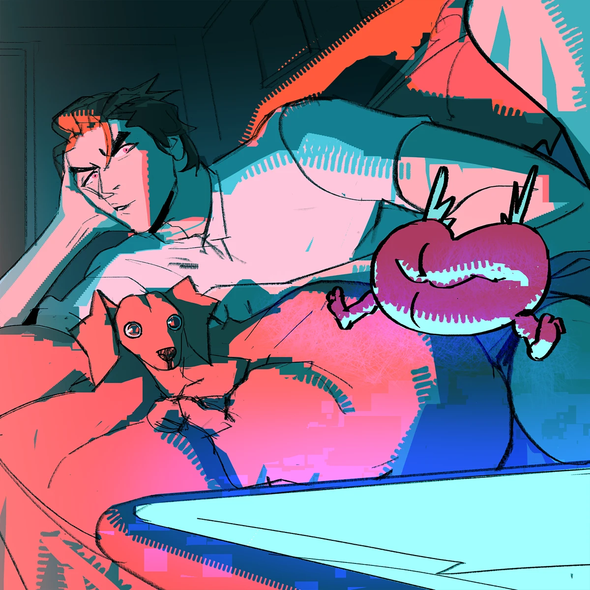 Img04 - July Animation - Kiss Me! by Ramon N90: Process, Brushes, and Art Insights
