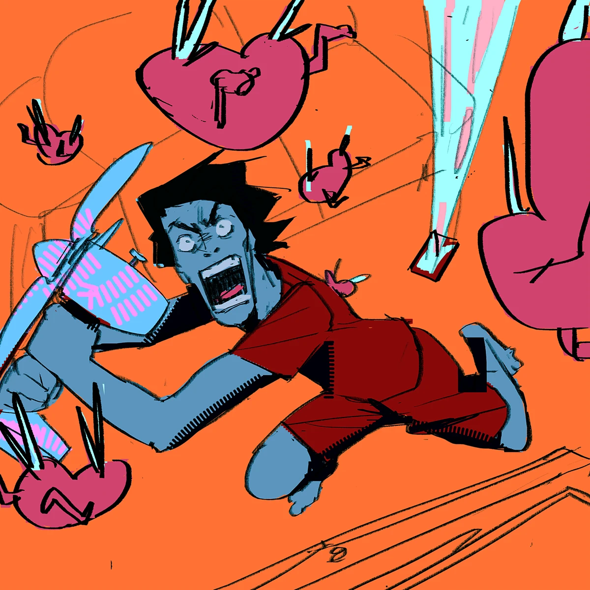 Img14 - July Animation - Kiss Me! by Ramon N90: Process, Brushes, and Art Insights
