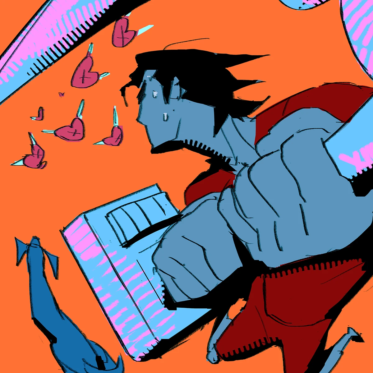 Img16 - July Animation - Kiss Me! by Ramon N90: Process, Brushes, and Art Insights