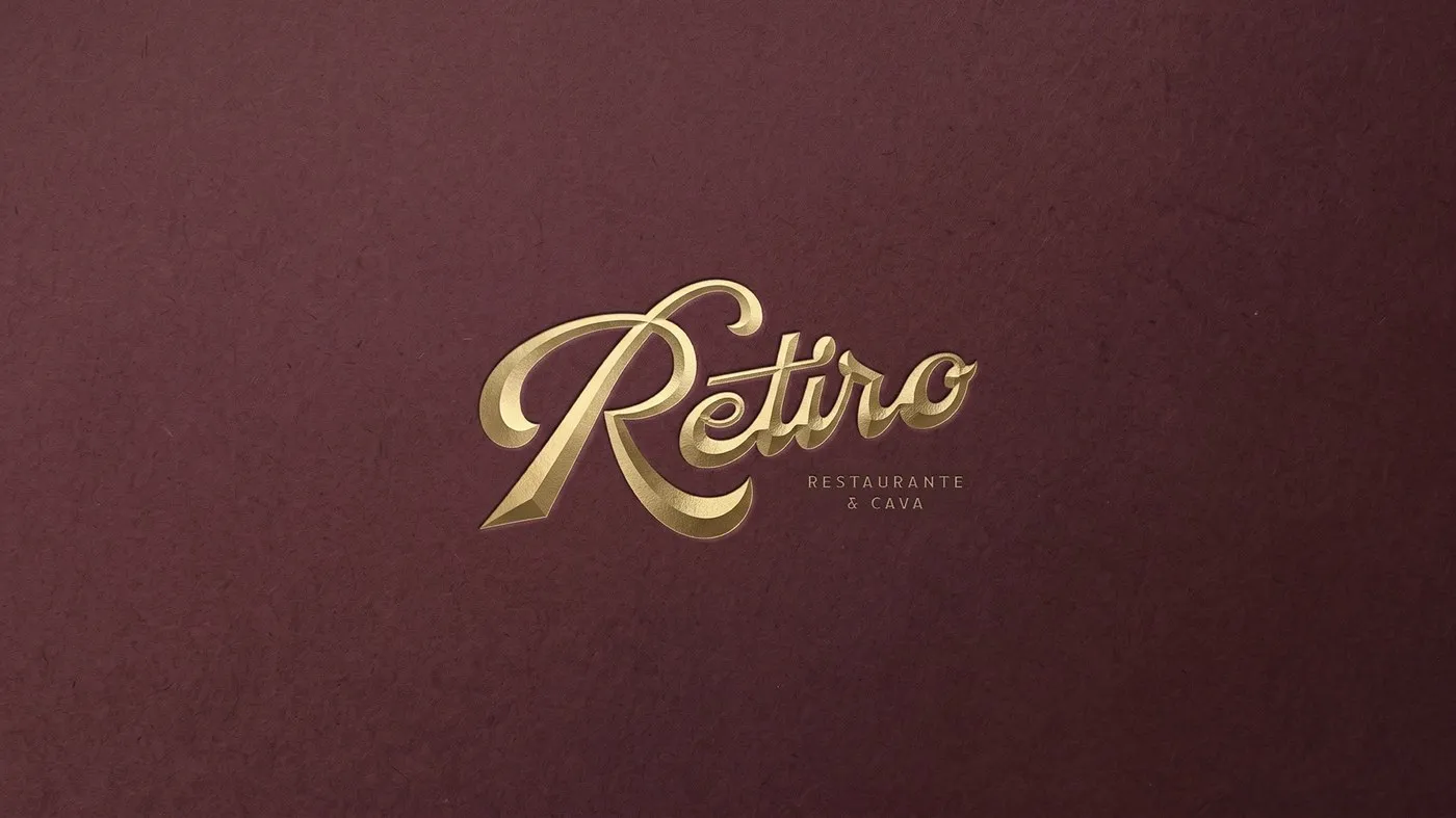 RETIRO Branding Identity by Luciano Quintana: Tactile Elegance in Restaurant Design