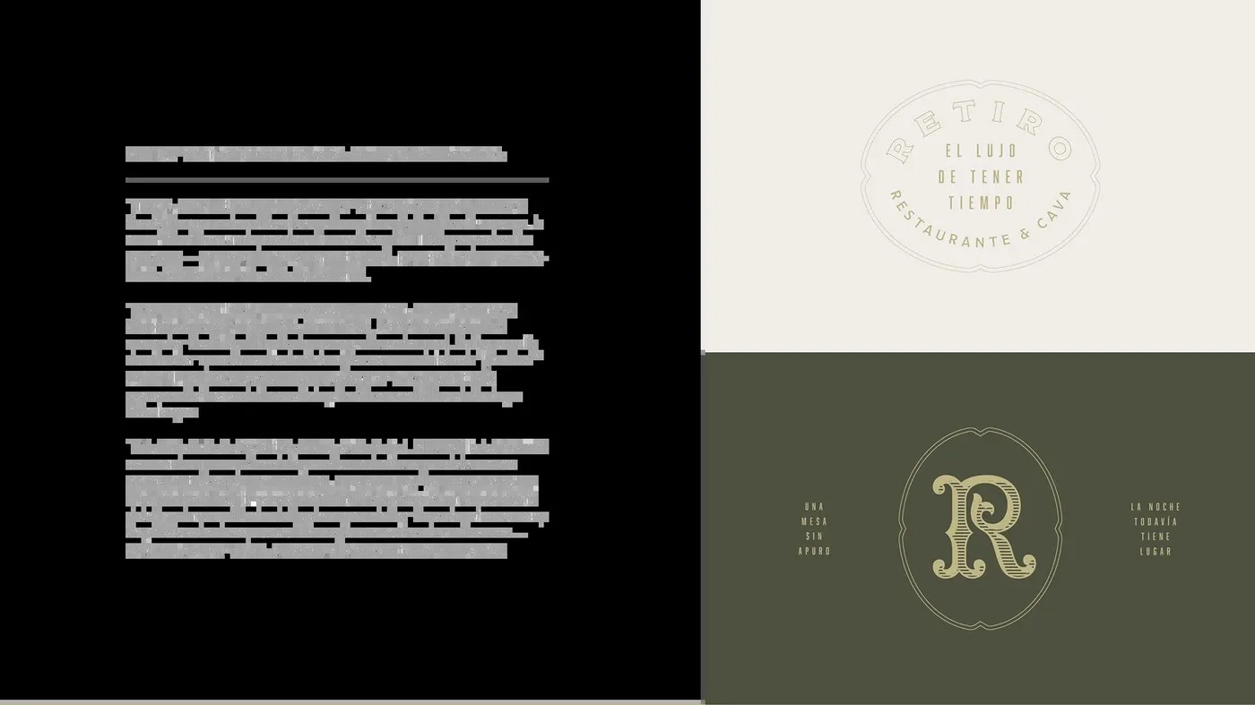 Img03 - RETIRO Branding Identity by Luciano Quintana: Tactile Elegance in Restaurant Design