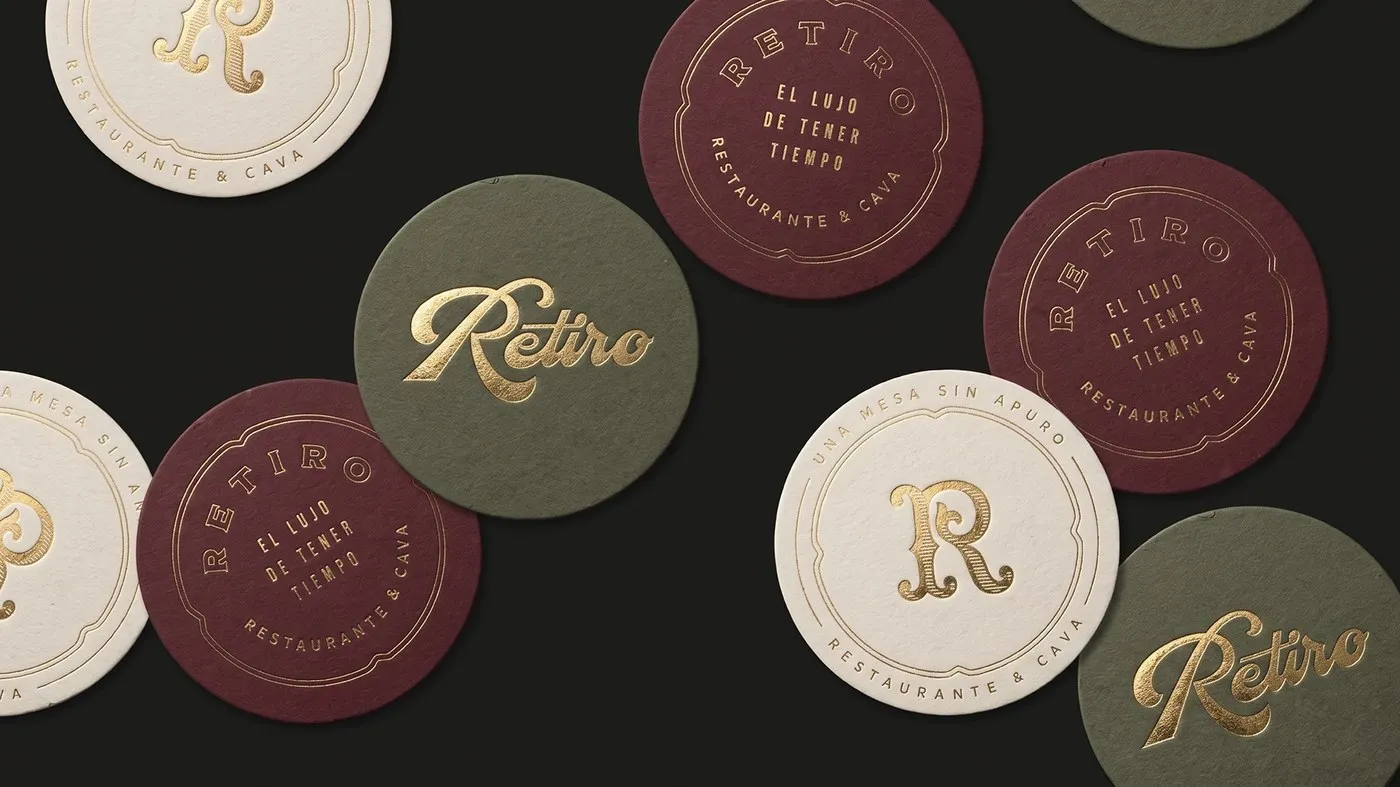 Img04 - RETIRO Branding Identity by Luciano Quintana: Tactile Elegance in Restaurant Design