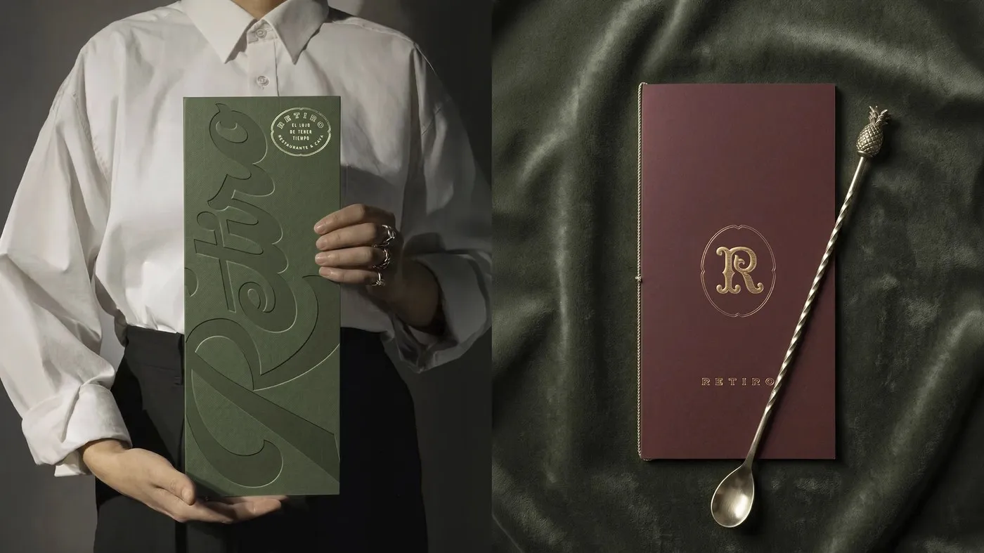 Img07 - RETIRO Branding Identity by Luciano Quintana: Tactile Elegance in Restaurant Design