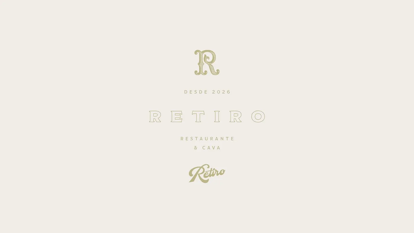 Img08 - RETIRO Branding Identity by Luciano Quintana: Tactile Elegance in Restaurant Design