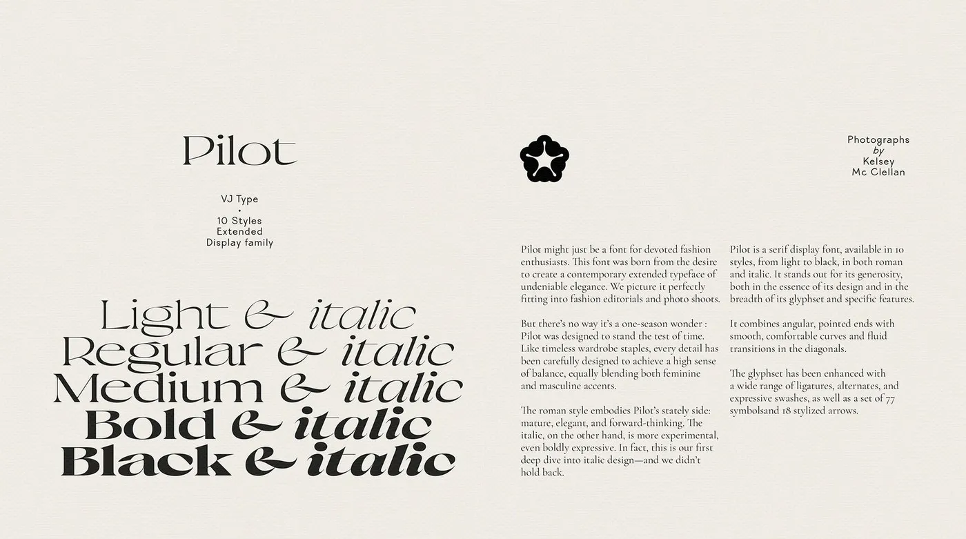 Img02 - Pilot Typeface by Violaine & Jeremy: Sharp Angles and Aeronautical Precision