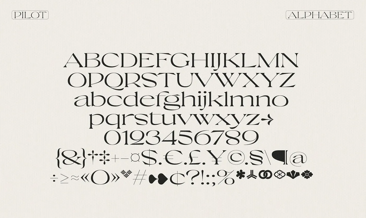 Img06 - Pilot Typeface by Violaine & Jeremy: Sharp Angles and Aeronautical Precision