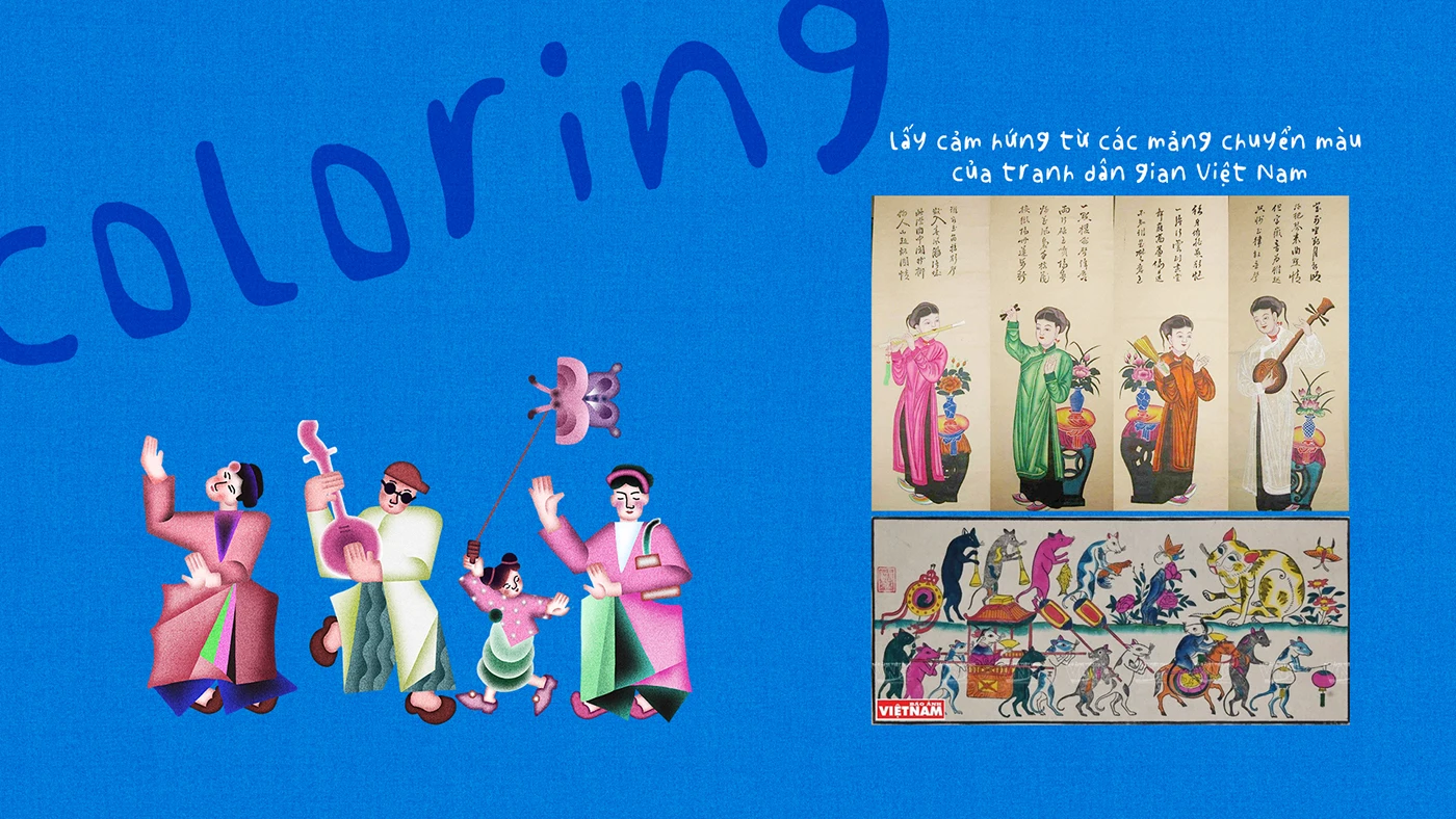 Img08 - Illustration Visuals for Phuong My Chi's Album Dan Choi Dan Ca