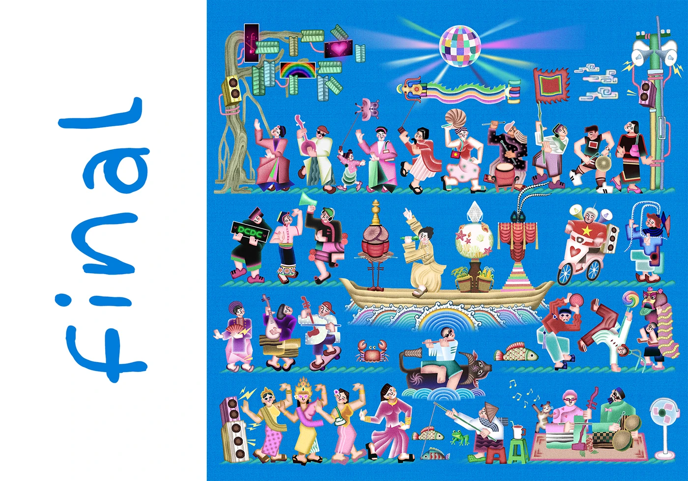 Img09 - Illustration Visuals for Phuong My Chi's Album Dan Choi Dan Ca