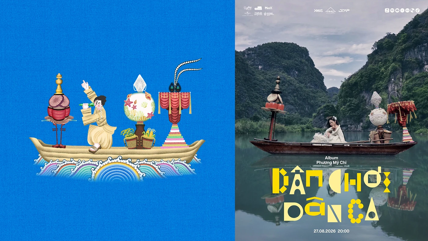 Img10 - Illustration Visuals for Phuong My Chi's Album Dan Choi Dan Ca