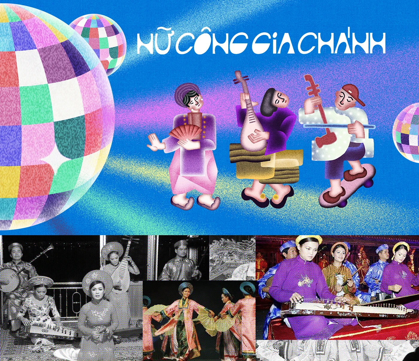 Img14 - Illustration Visuals for Phuong My Chi's Album Dan Choi Dan Ca