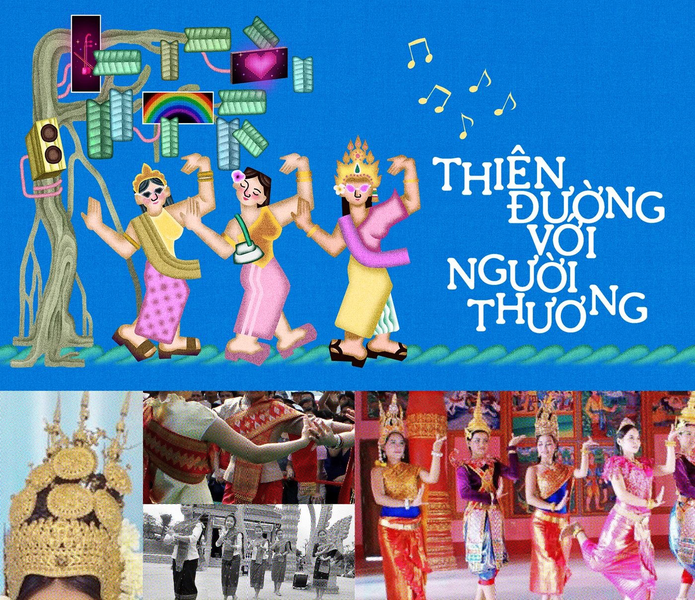 Img16 - Illustration Visuals for Phuong My Chi's Album Dan Choi Dan Ca