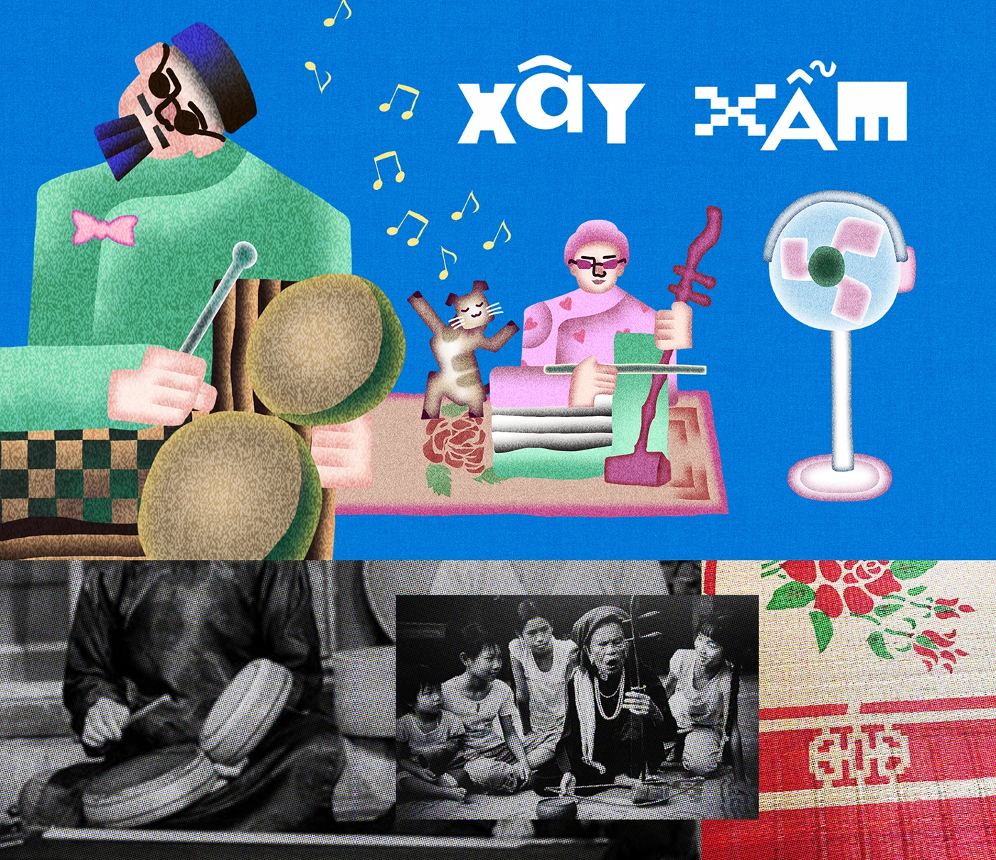 Img18 - Illustration Visuals for Phuong My Chi's Album Dan Choi Dan Ca
