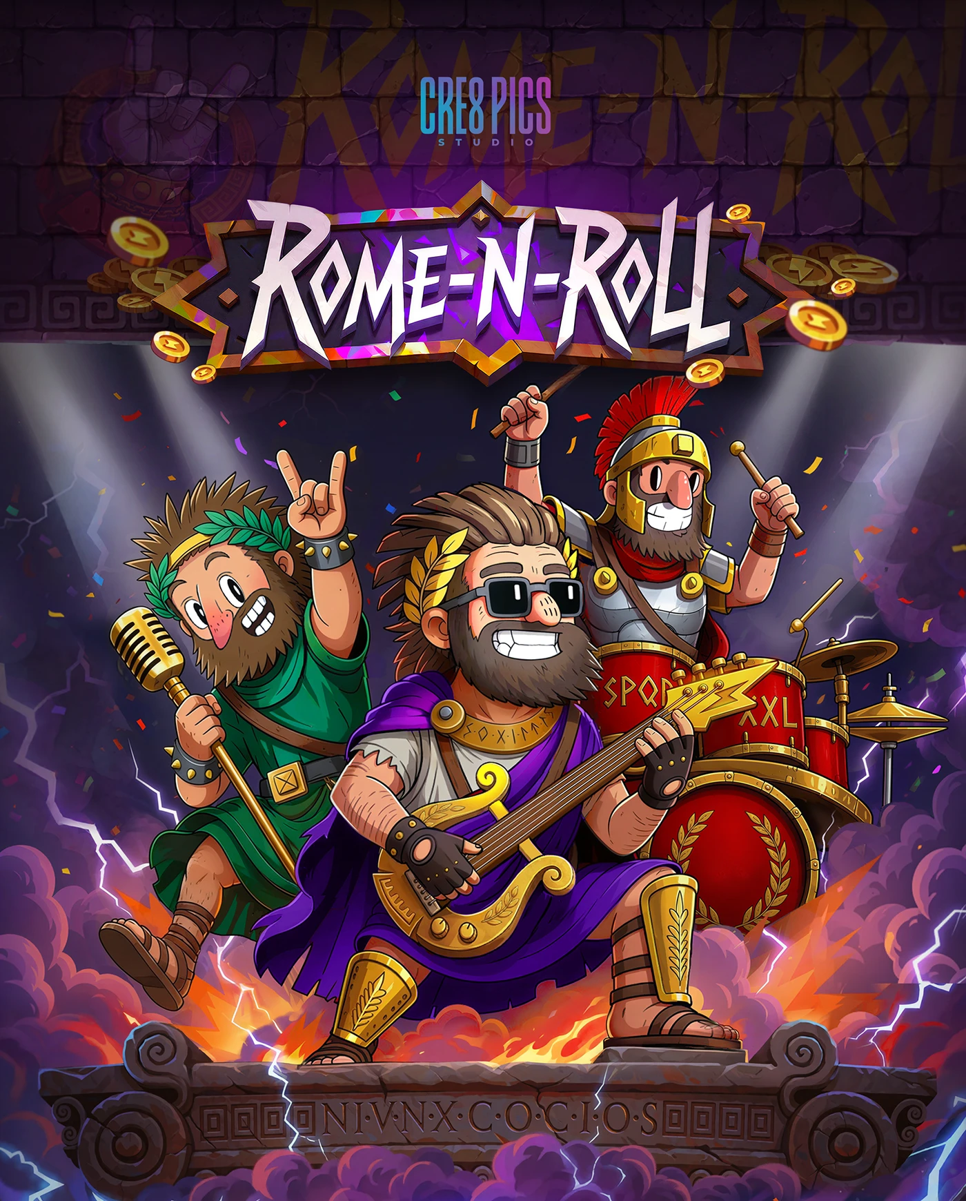 ROME-N-ROLL Game Art Showcase by CRE8PICS Studio