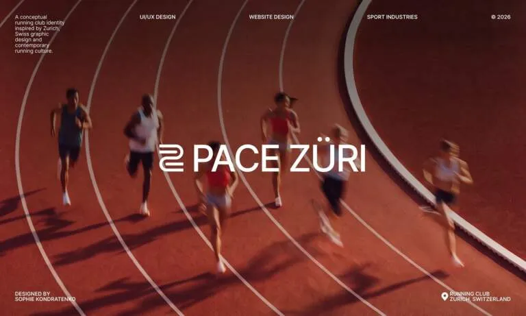 Img01 - Pace Züri Web Design by Sophie Kondratenko: Swiss Grid Meets Running Telemetry
