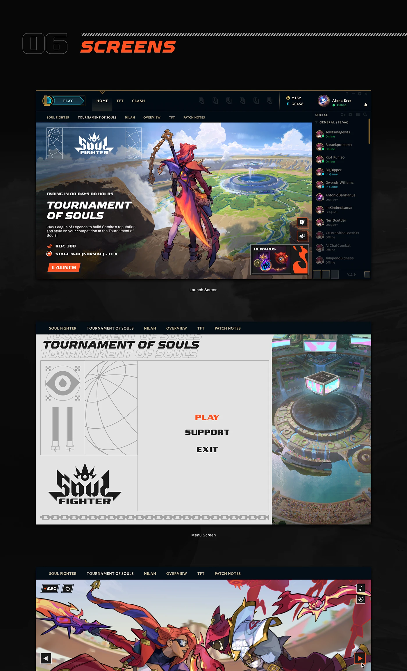 Img07 - Game UI Design for League of Legends: Soul Fighter by Alena Eresko