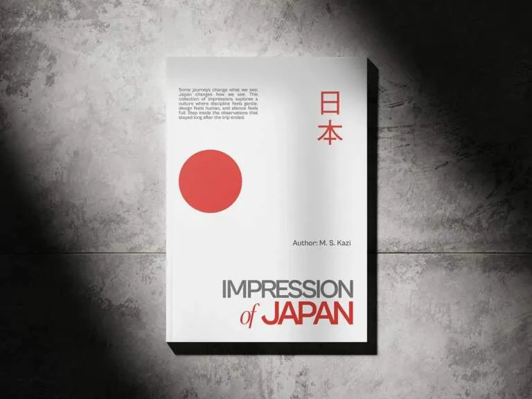 Img01 - Minimalist Book Layout Design for "Impressions of Japan" by Ashutosh Rana