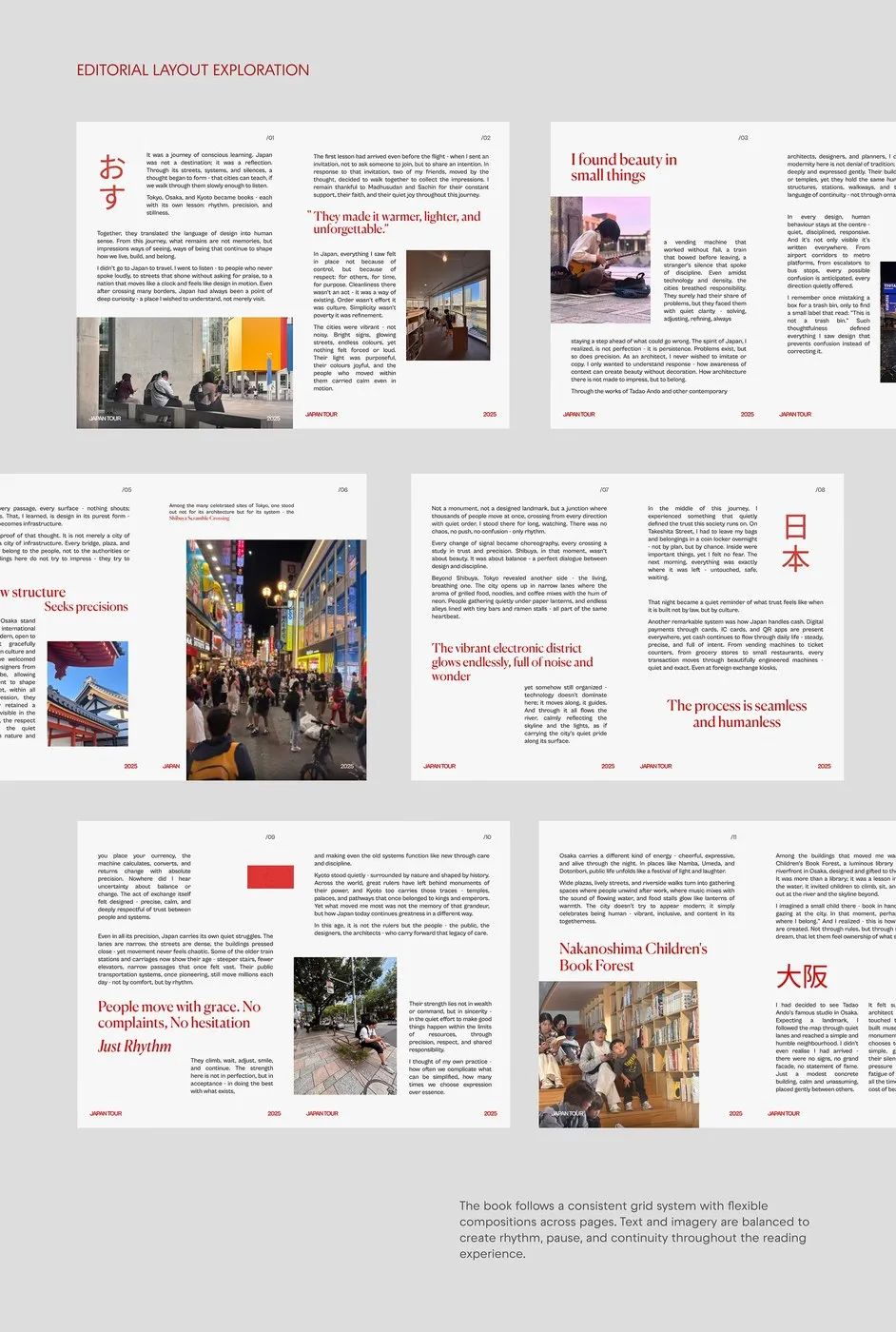 Img05 - Minimalist Book Layout Design for "Impressions of Japan" by Ashutosh Rana