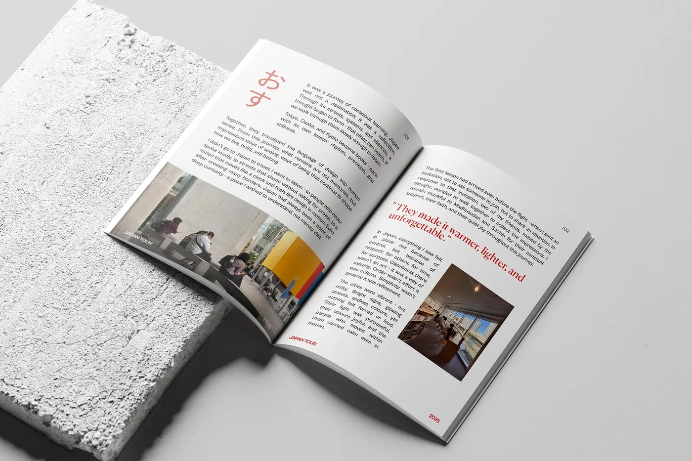 Img07 - Minimalist Book Layout Design for "Impressions of Japan" by Ashutosh Rana