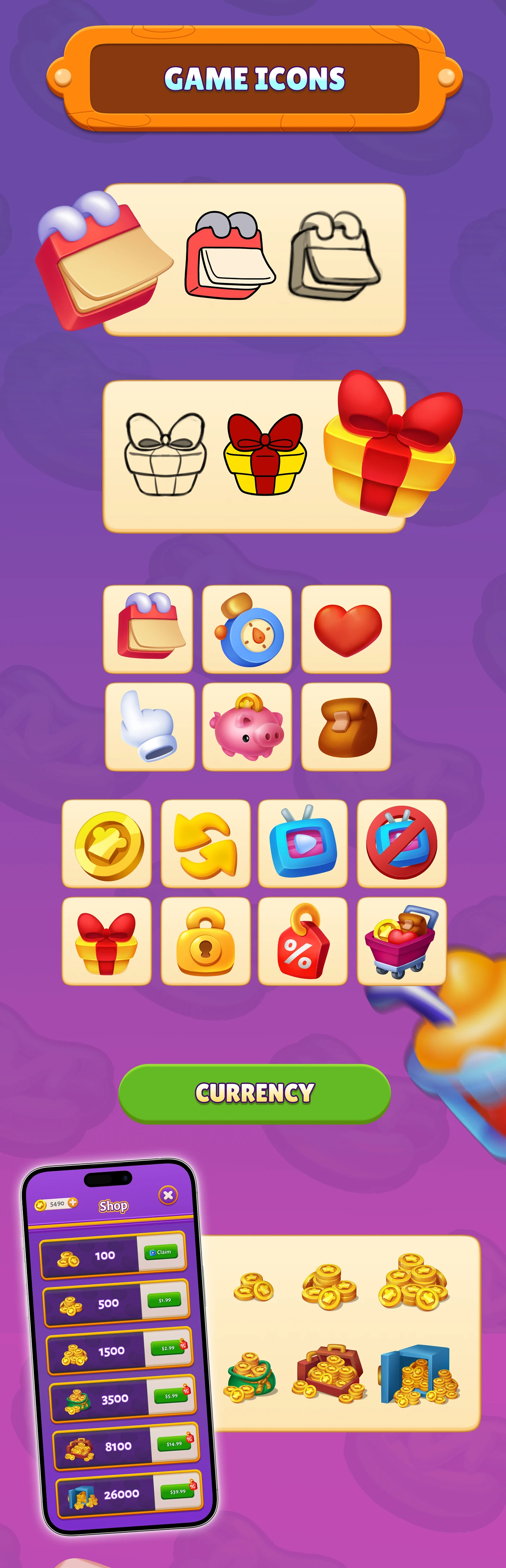 Img04 - Diner Express: Mobile Sorting Game UI Visual Design