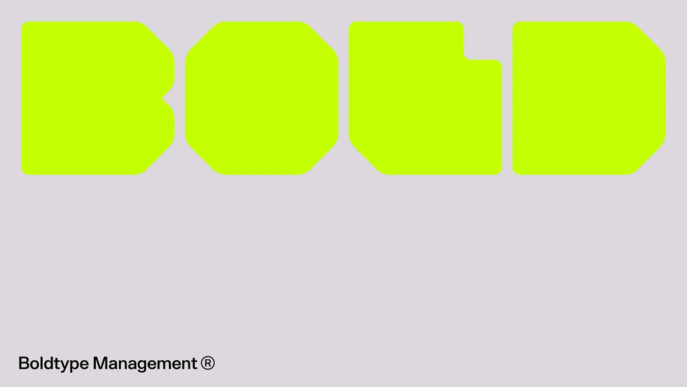 Boldtype Management: High-Contrast Branding with Ultra-Bold Typography