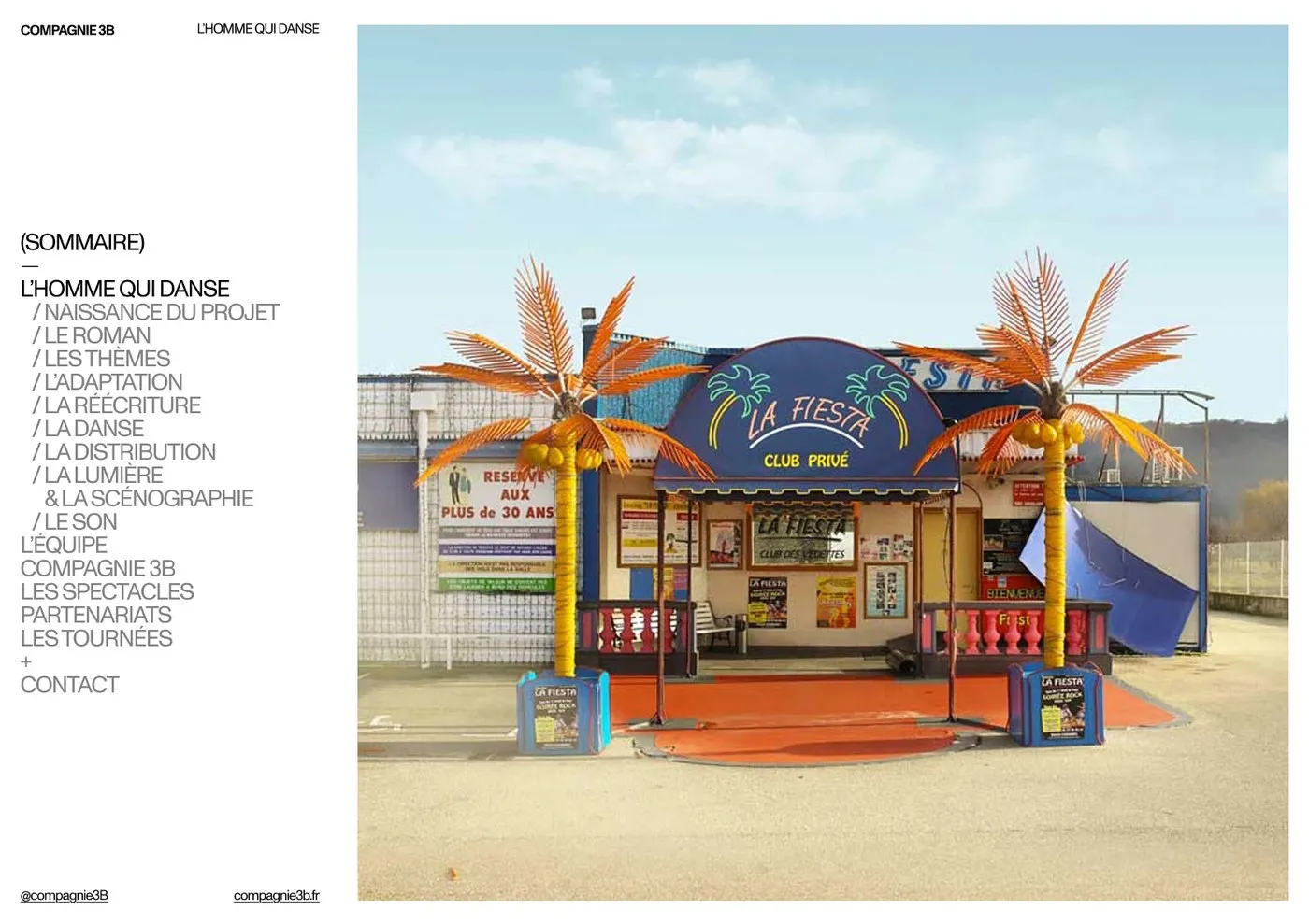 Compagnie 3B Presskit: Swiss Style Meets Nightclub Realism by Florian Cornut