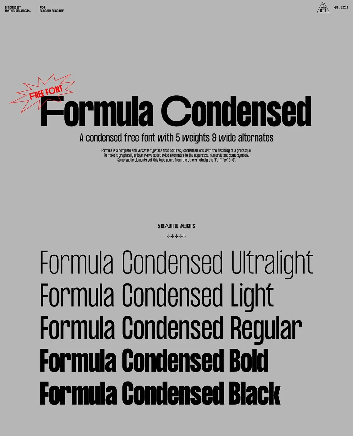 Formula Condensed: A High-Impact Display Typeface by Pangram Pangram
