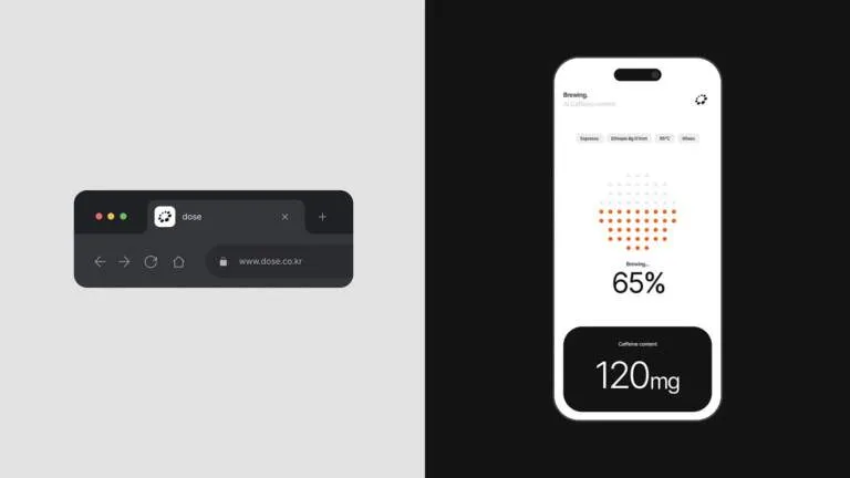 Img01 - dose by Sungsik Kim: Engineering Caffeine Through Precision Branding and UI/UX Design