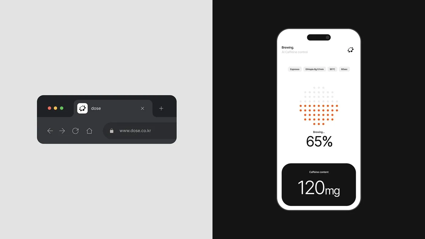 dose by Sungsik Kim: Engineering Caffeine Through Precision Branding and UI/UX Design