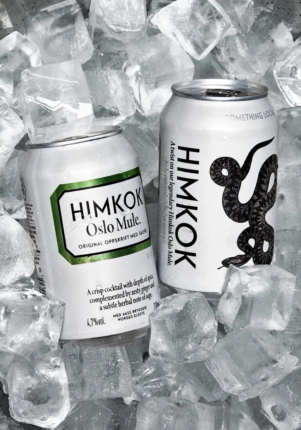 Himkok RTD: OlssønBarbieri’s Apothecary Packaging Design