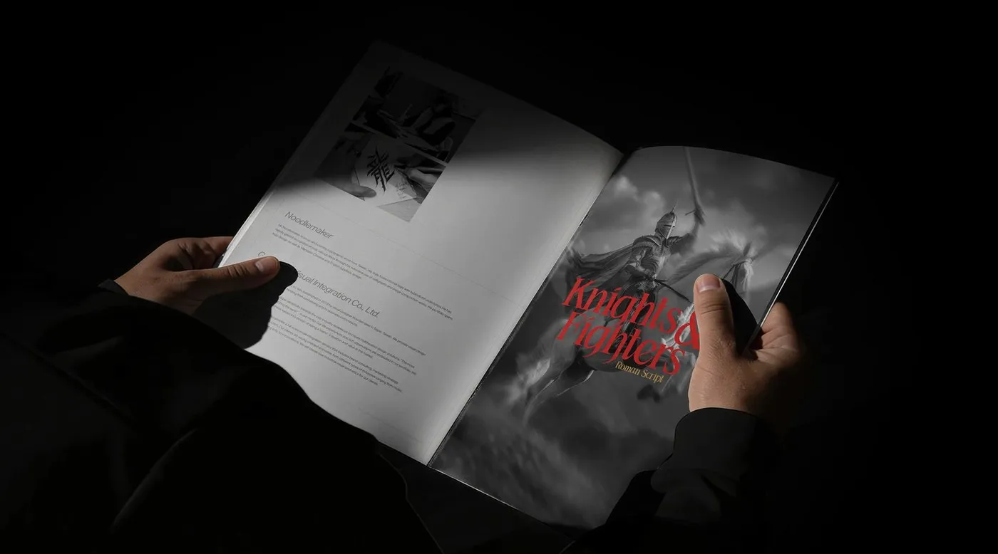 Img08 - Knights & Fighters Typeface by Noodle Wang: Blending Roman Geometry with Gothic Edge