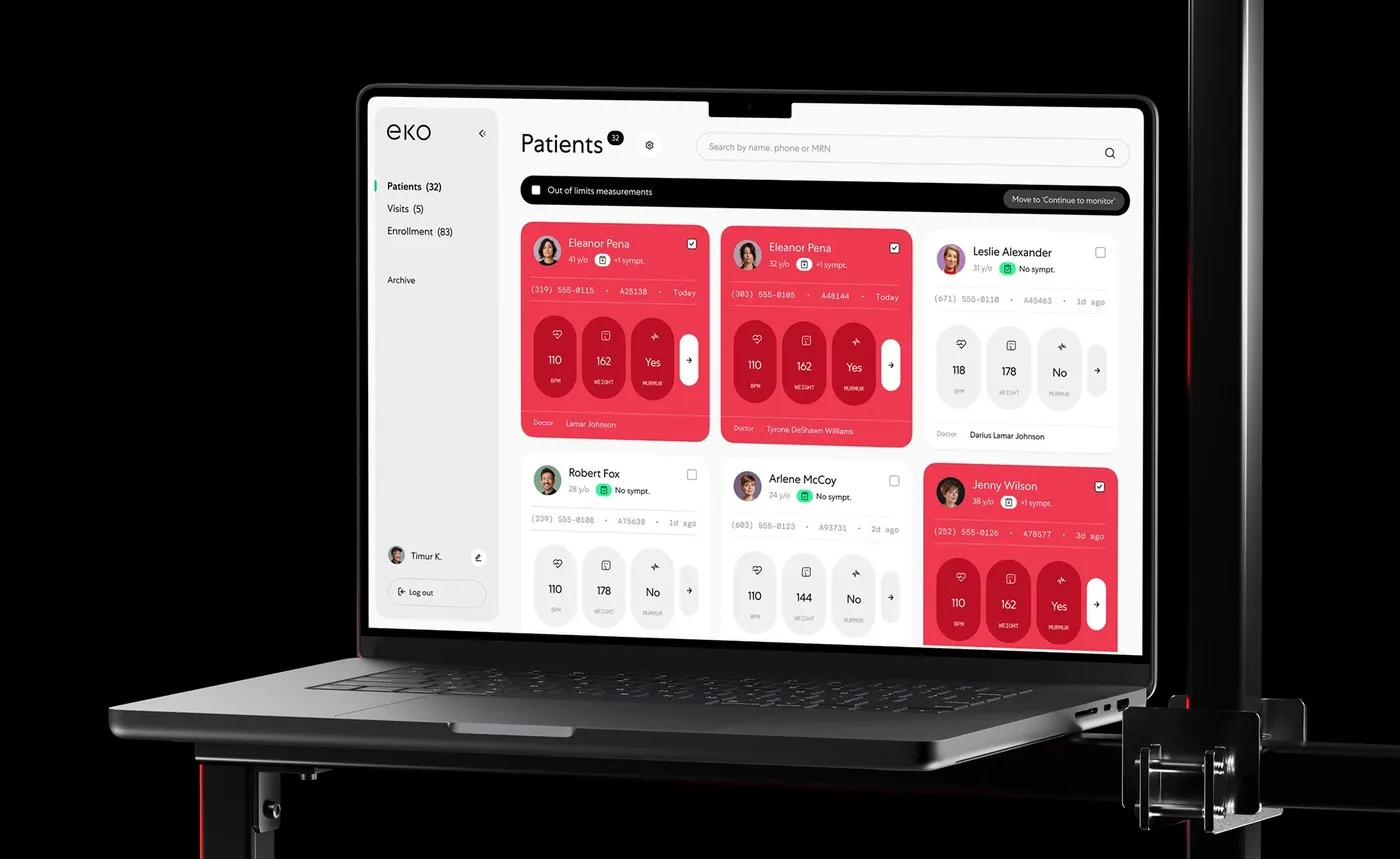 Img02 - Eko Health Ecosystem: Crafting a Seamless Medical UI/UX Design by Humbleteam