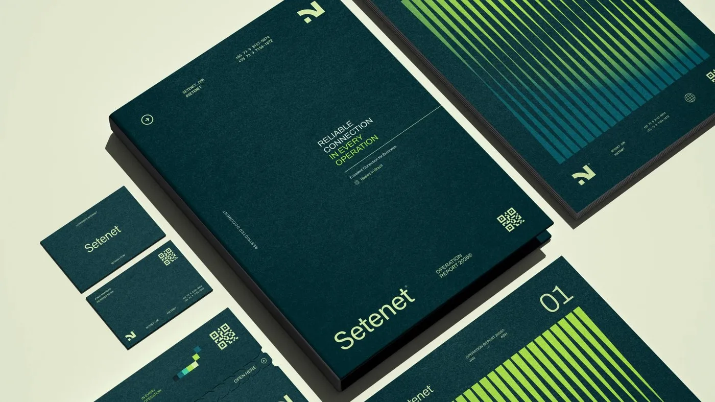 Setenet Brand Identity by Estúdio Reven: A Pragmatic Visual System for Data Infrastructure
