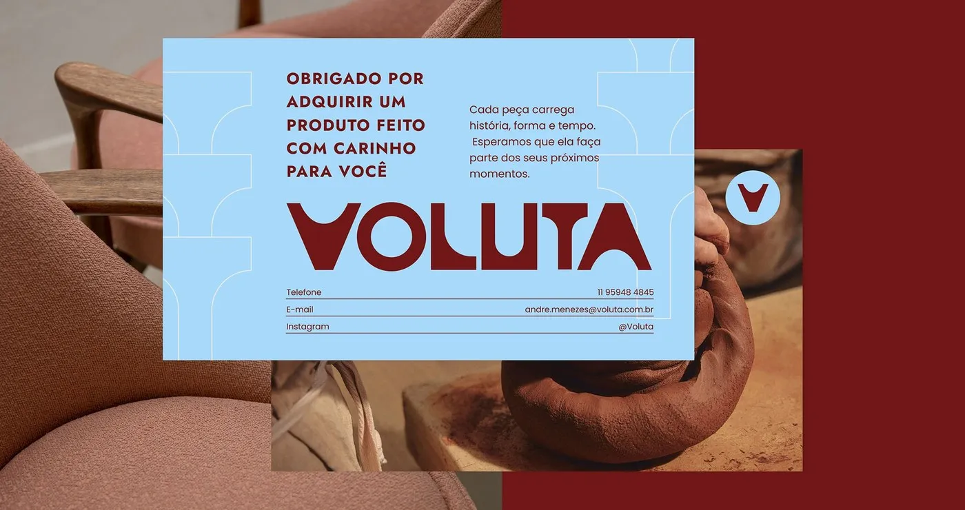 Img01 - Voluta: Architectural Geometry Meets Brazilian Heritage in Tiago Araujo's Visual Identity
