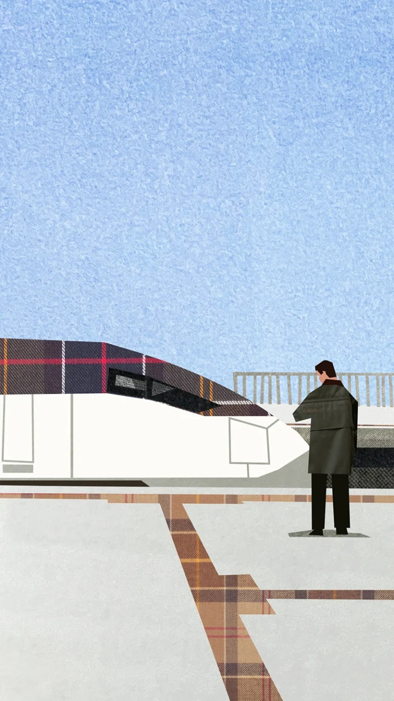 Img01 - Barbour Korea Chuseok Campaign: Animated Illustrations by Donghyun Lim