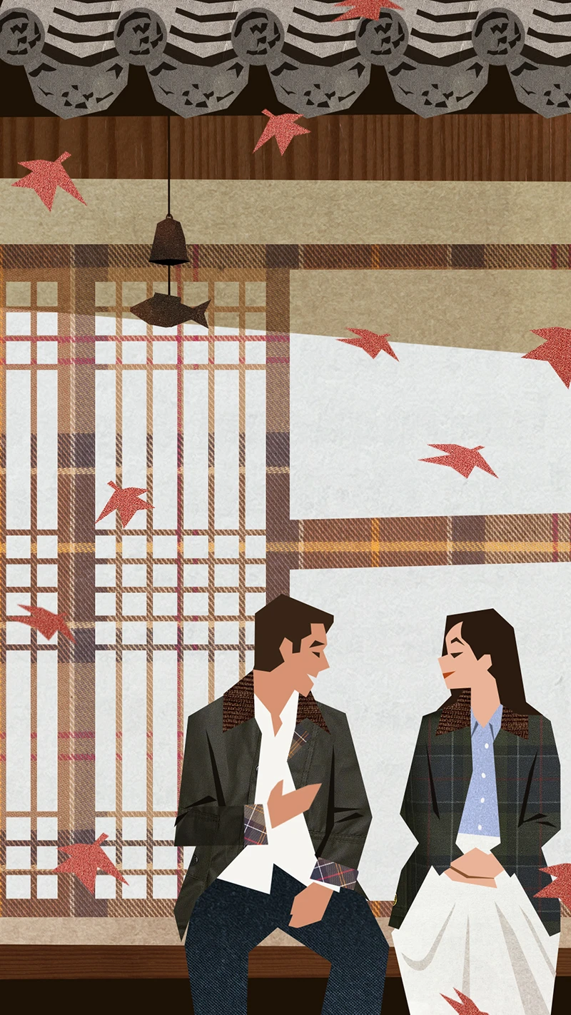 Img02 - Barbour Korea Chuseok Campaign: Animated Illustrations by Donghyun Lim