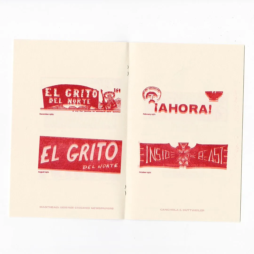 Masthead Zine: A Typography Masterclass by Alexandria Canchola and Joshua Duttweiler