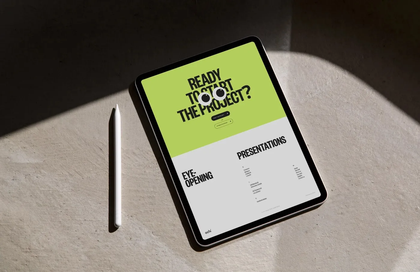 Ochi Design: How Obys Agency Crafted a Slide-Driven Web System