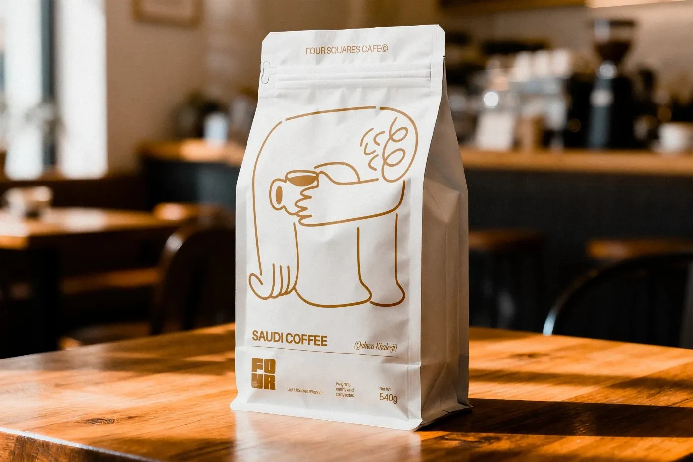 Img05 - Four Squares Cafe: A Clever Brand Identity System by Studio Moara