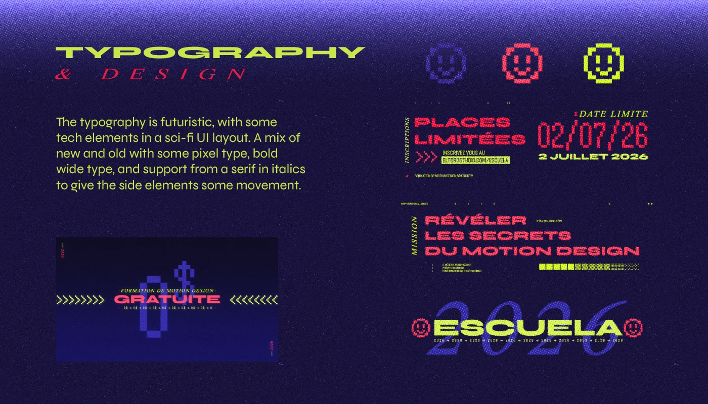 Img06 - Escuela 2026 - Motion Design Class Promotional Video